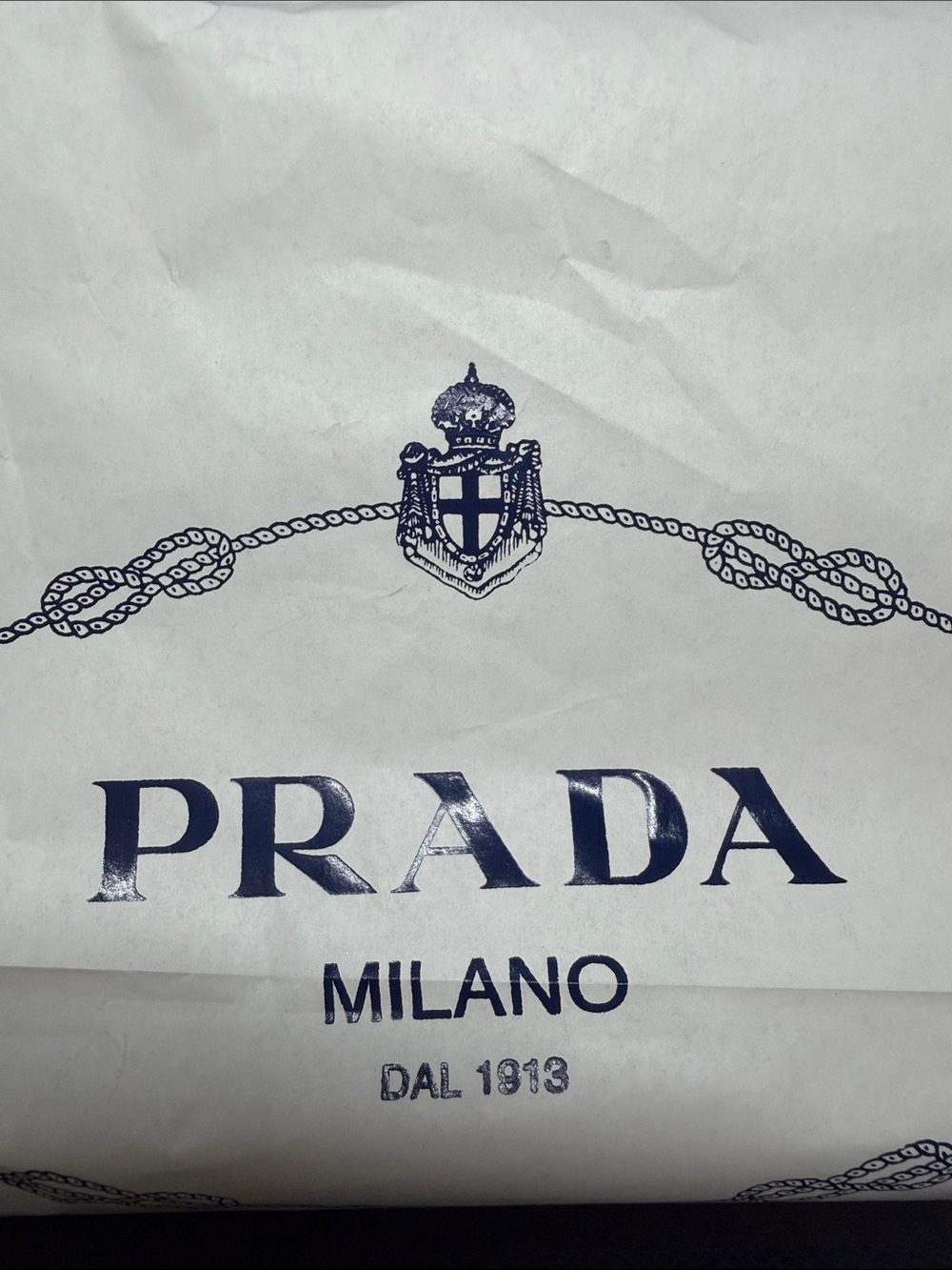 Prada Accessory Empty Box With Tissue Paper and Ribbon - Picture 5 of 8
